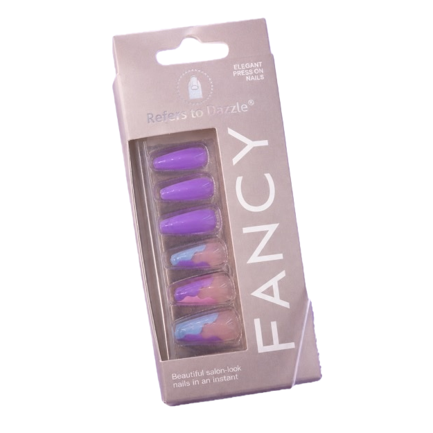 Purple nail care set, professional nail polish removal tools, complete nail care supplies gift box Item Picture
