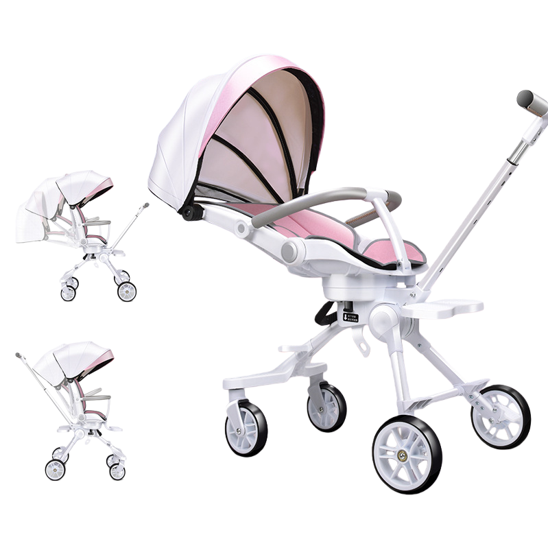 Baby strollers, baby products, high landscape shock absorption, reclining strollers that can be pushed in both directions details Picture