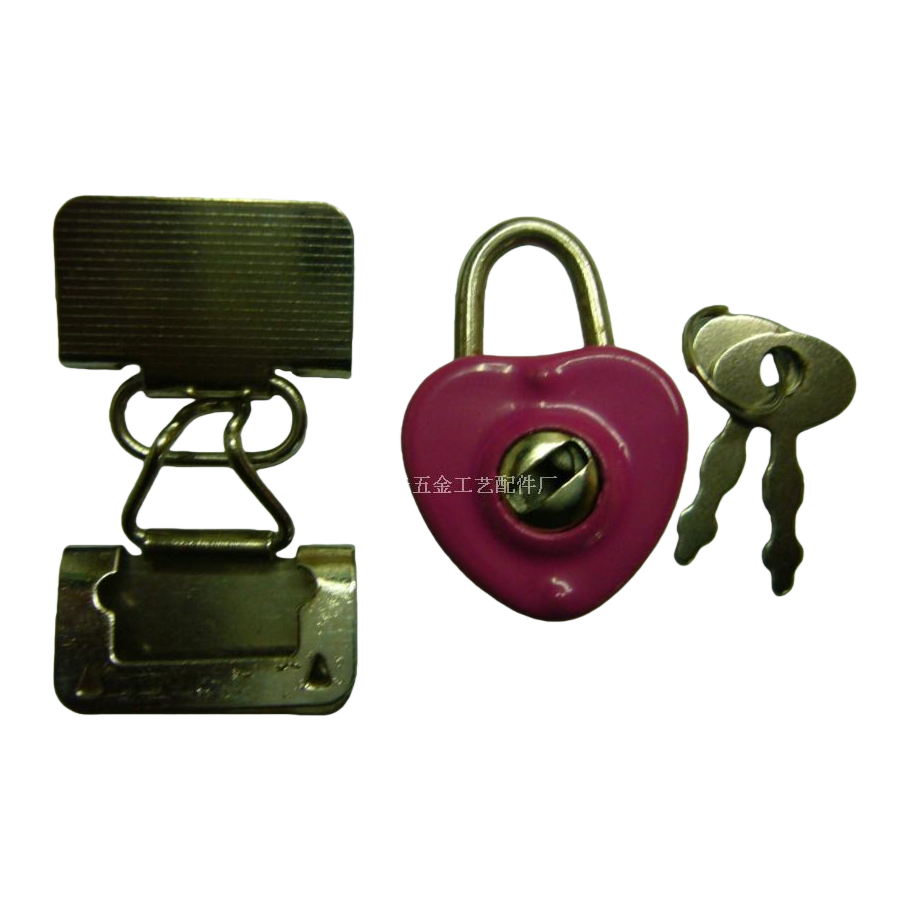 القفل الصباحي الوردي مزود بمفاتيح وقطع غيار Item Picture