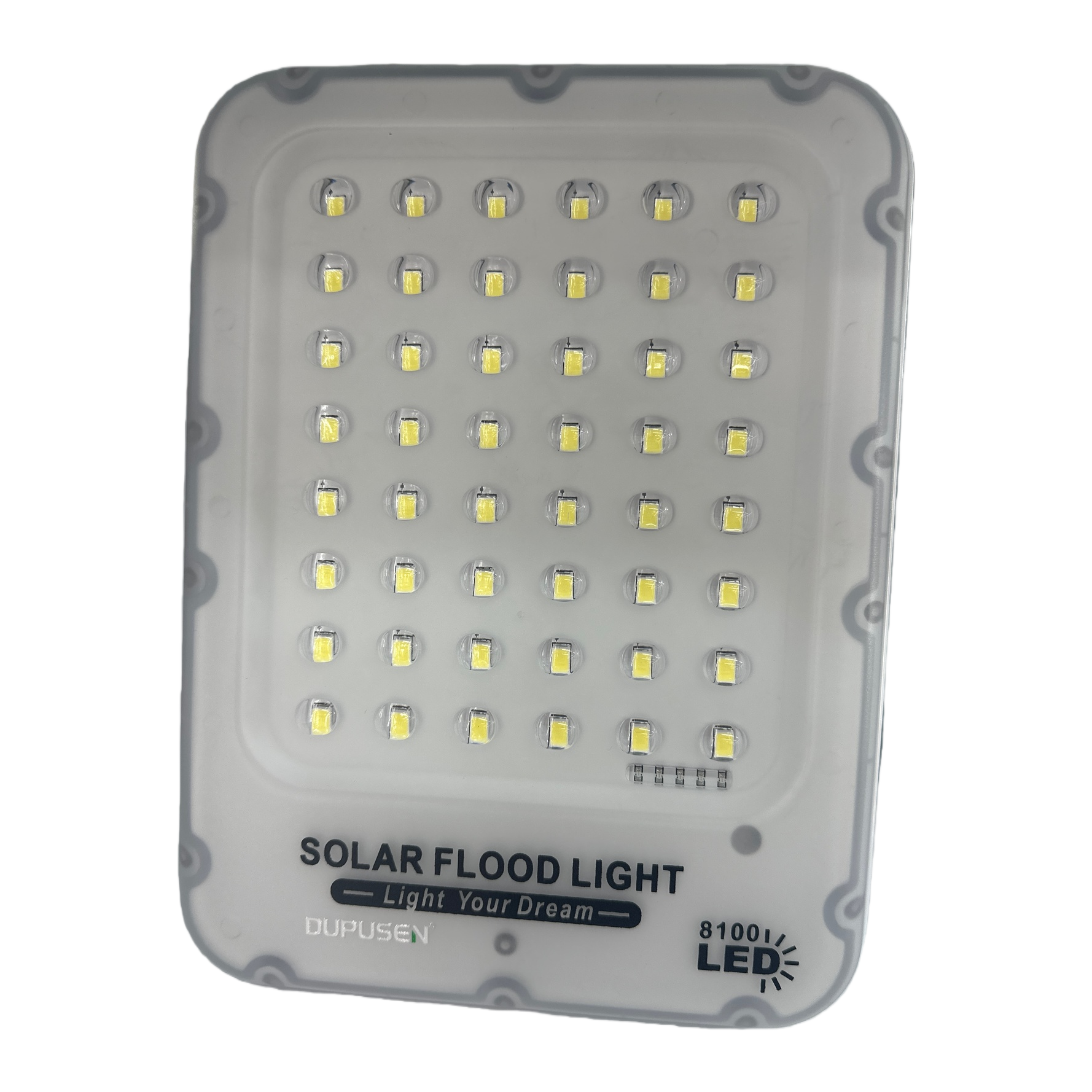 White solar floodlight, outdoor waterproof wide-angle lighting, 10W high-brightness, energy-saving, no wiring required Item Picture