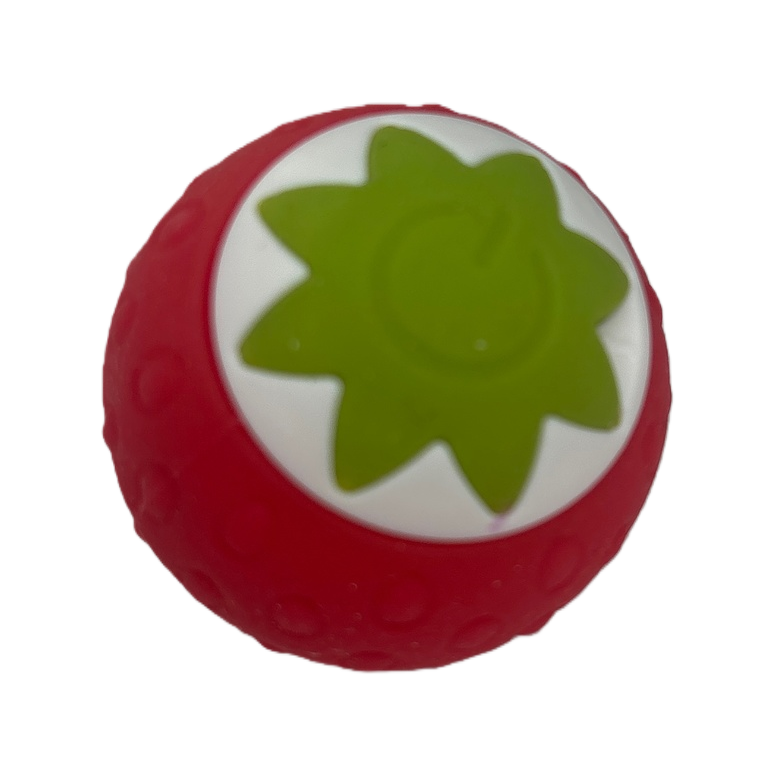Three types of electric cat-teasing soft rubber elastic balls in the shapes of strawberries, oranges and pumpkins Item Picture