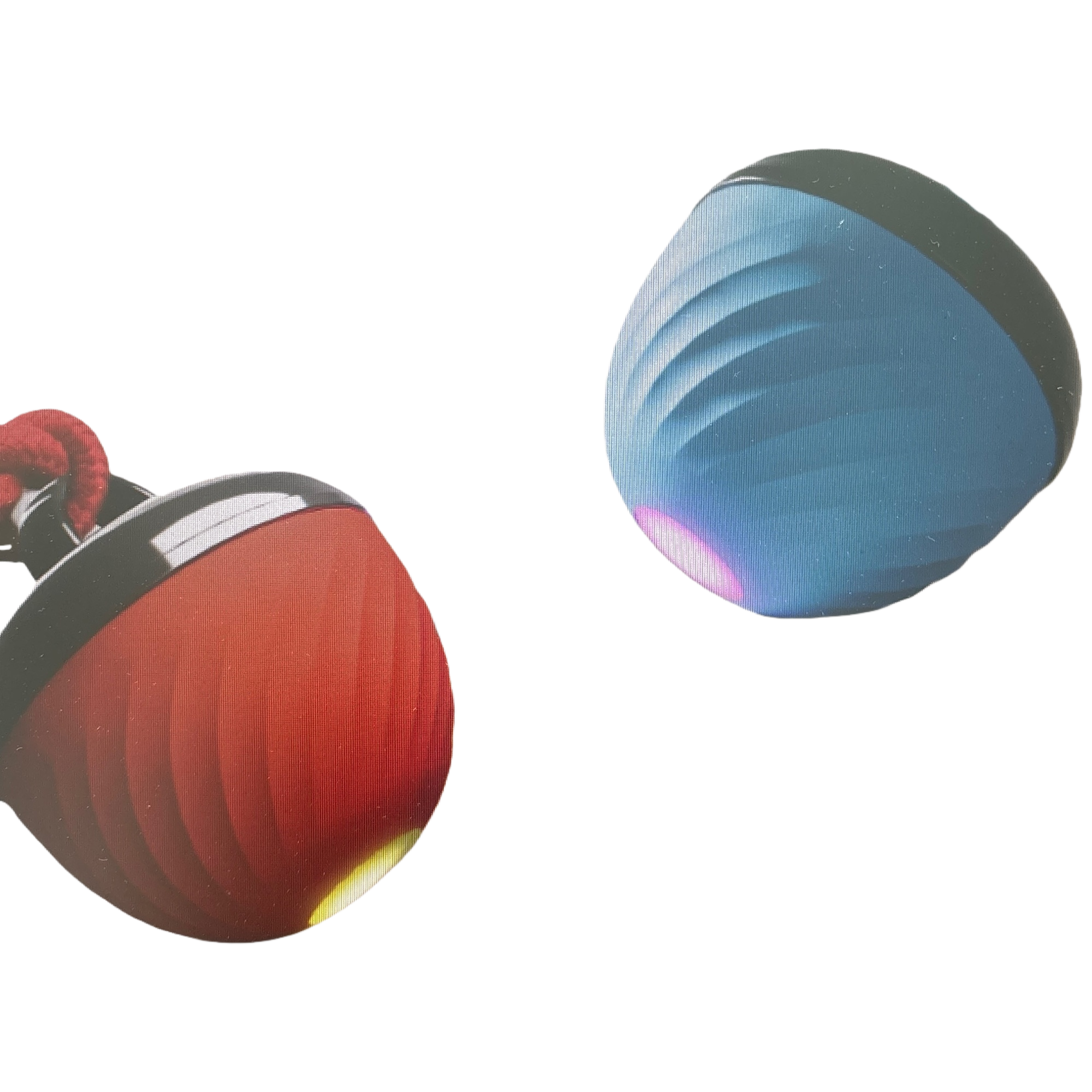 Red and blue automatic pet jumping ball, cat and dog toy, interactive and educational ball for cats and dogs Item Picture