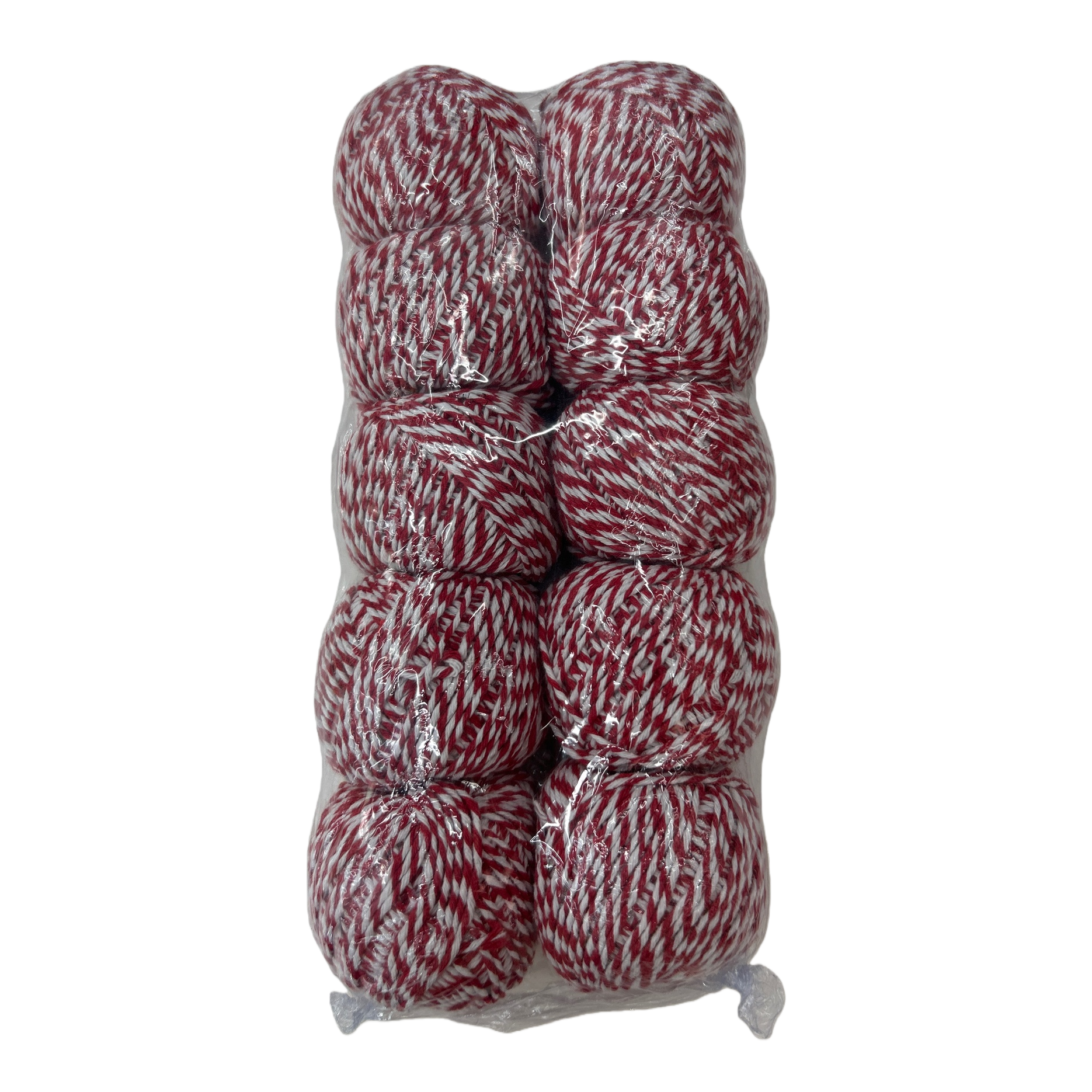 Red and white striped rope balls packaged children's educational toys and sports training balls Item Picture