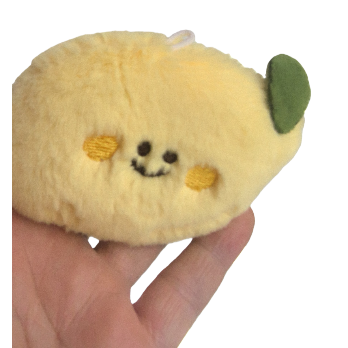 Yellow plush lemon-shaped doll, cute throw pillow, plush toy Item Picture