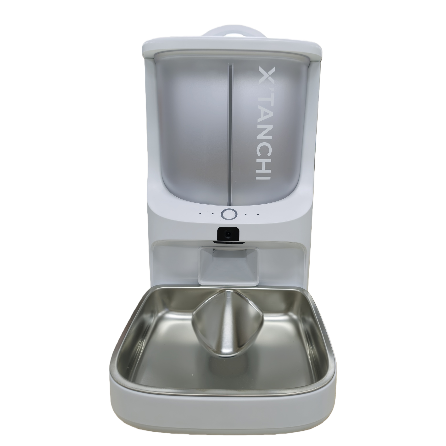 White smart pet feeder máquina de alimentación automática de temporización y cuantificación Item Picture