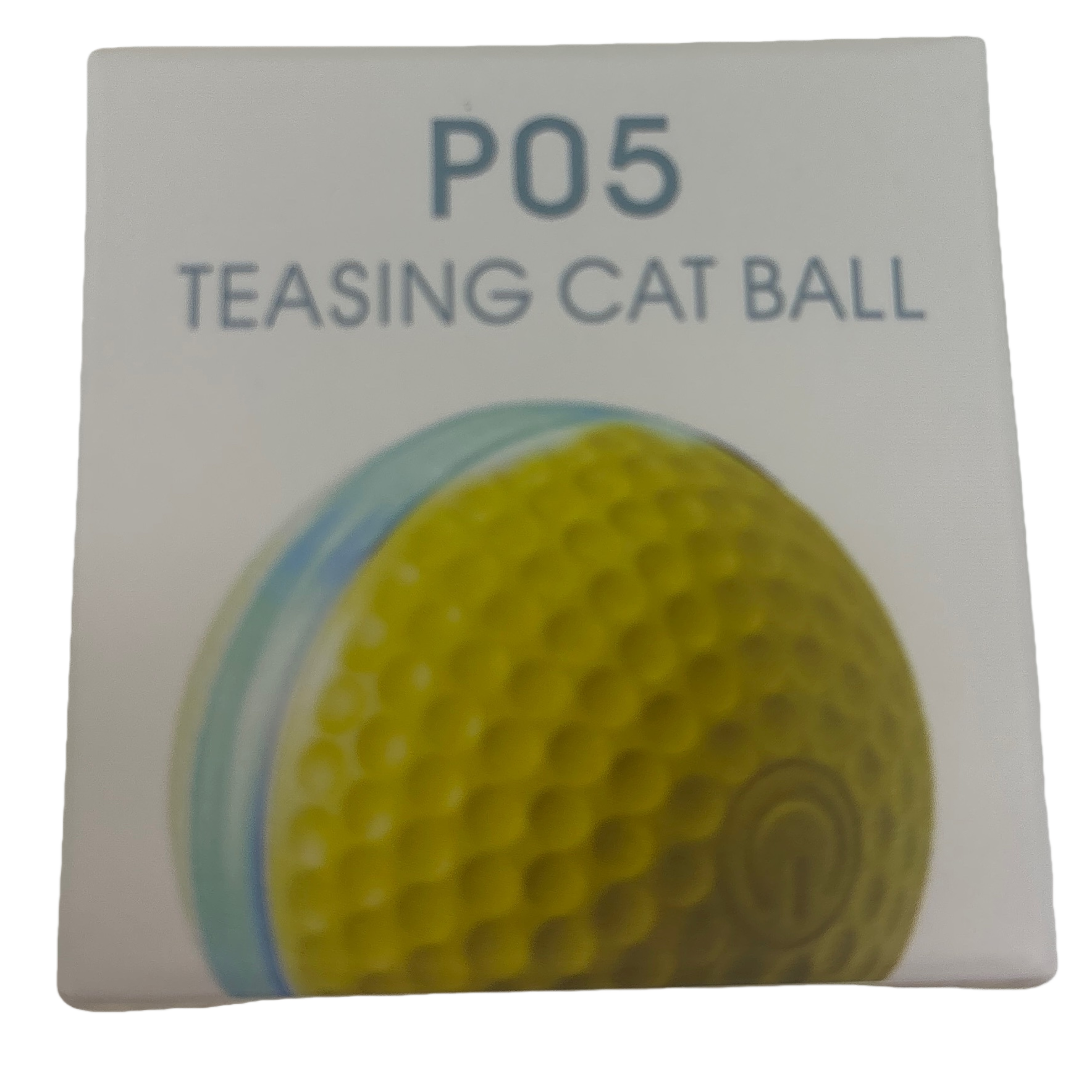 The yellow and blue honeycomb-shaped cat-teasing bouncy ball is smart and rechargeable Item Picture