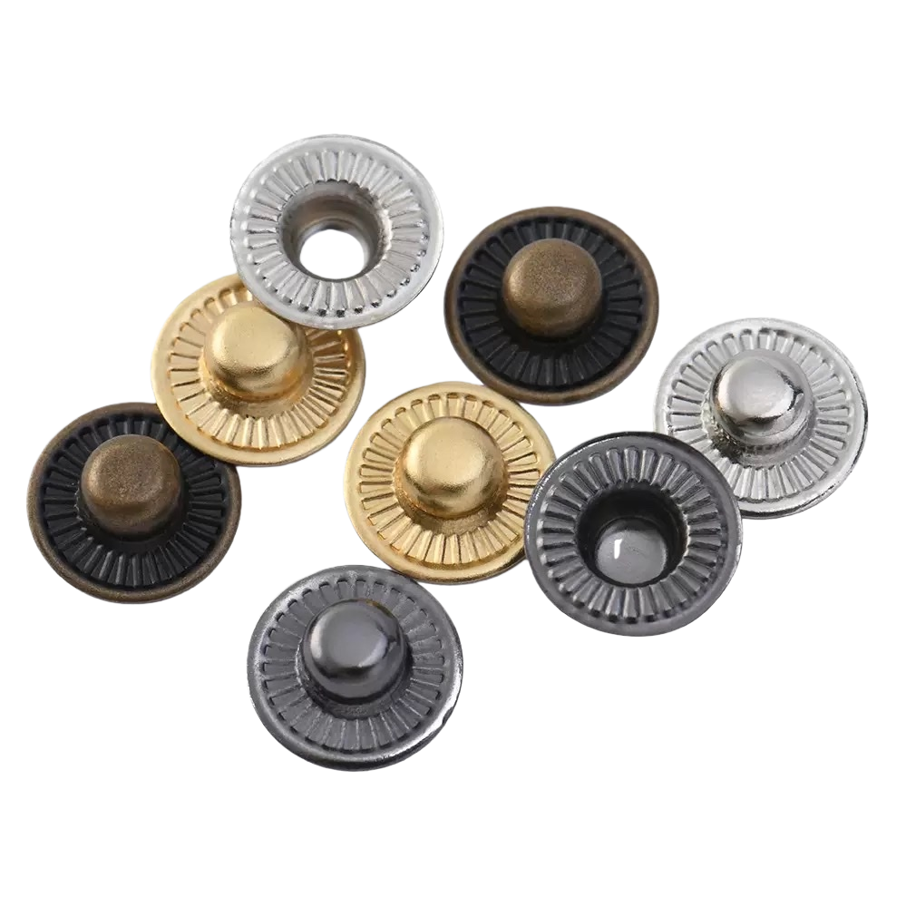 أزرار الملابس من المعدن المتعدد الألوان Item Picture