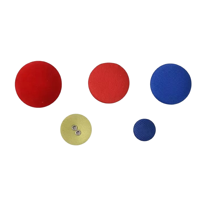 Colorful circular fabric patch DIY handcrafted decorative fabric stickers in multiple colors to choose from Item Picture