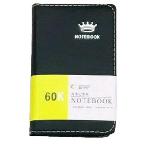 Cubierta negra caja dura notebook 120 páginas interiores en blanco portátil libro de mano de negocios Item Picture