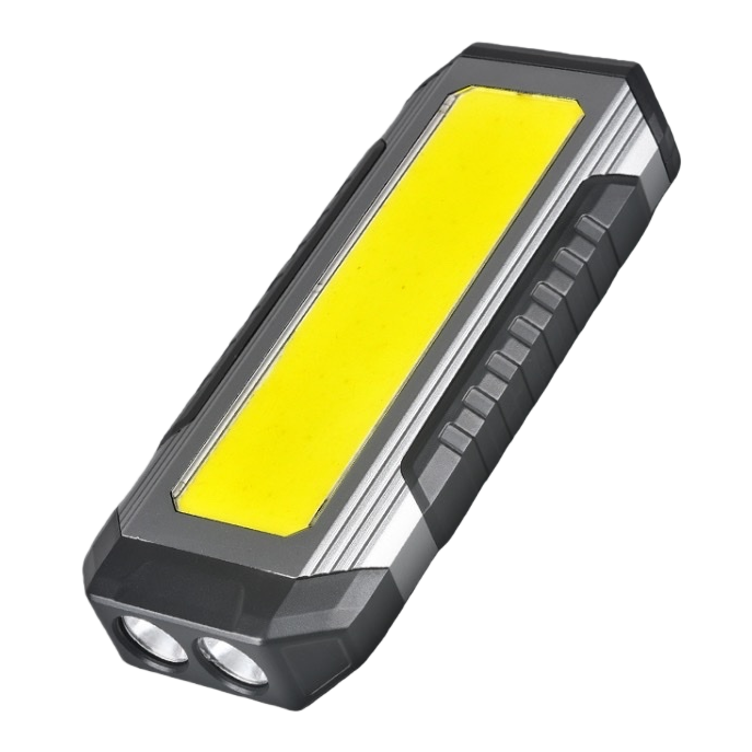 Portable rechargeable yellow LED maintenance work light with 360-degree adjustable brightness Item Picture