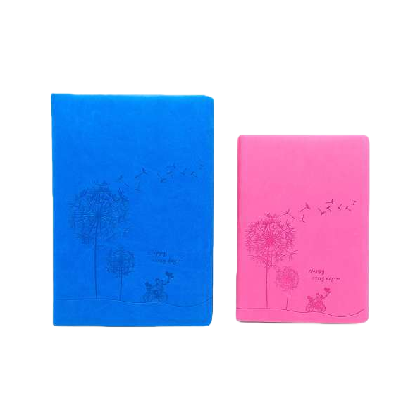 Blue and pink dandelion bicycle pattern notebook Item Picture