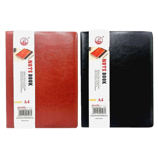 Красные кожаные блокноты и чёрные кожаные блокноты бизнес-класса A5 Item Picture