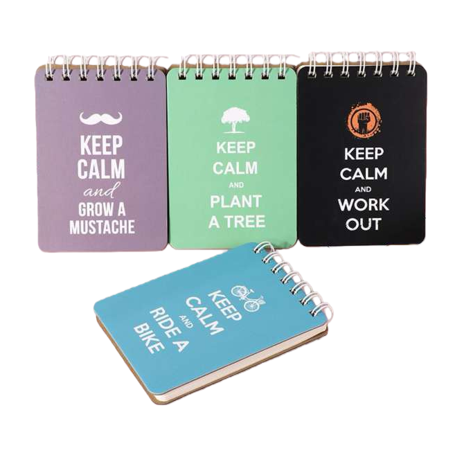 Тетради цветной спирали KEEP CALM series четырехцветной опциональной серии Item Picture