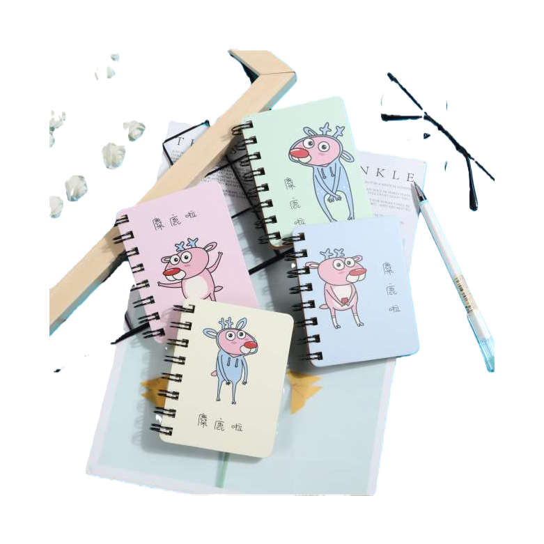 ويصور الغزلان في دفتر الملاحظات الملون بأحجام الرياح A5 بسيطة Item Picture