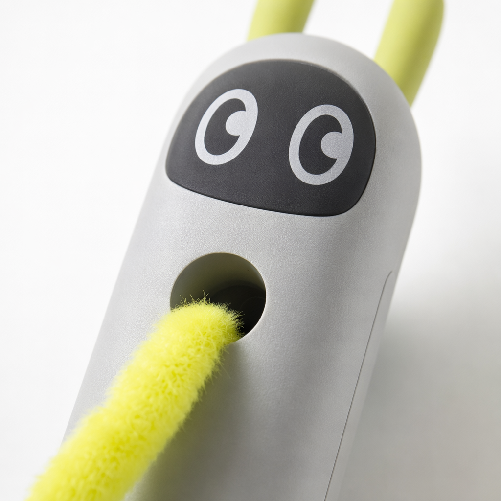 This automatic fun cat toy in the shape of a little white rabbit is specially designed for cats. It intelligently plays with cats, spins around and interacts without hurting their claws Application Scenario