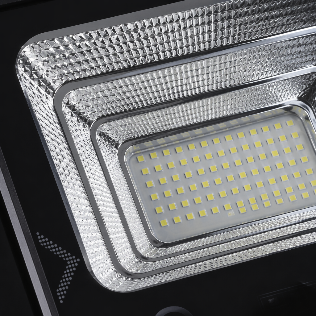 Black packaging box solar floodlight outdoor waterproof lighting courtyard wide-angle illumination Application Scenario