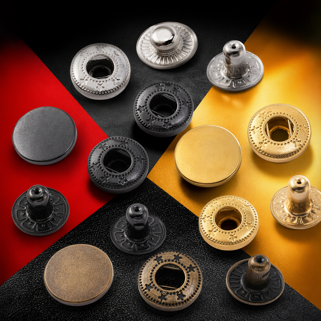 DIY handcrafted decorative buttons for multi-color metal button combination clothing accessories Specification image