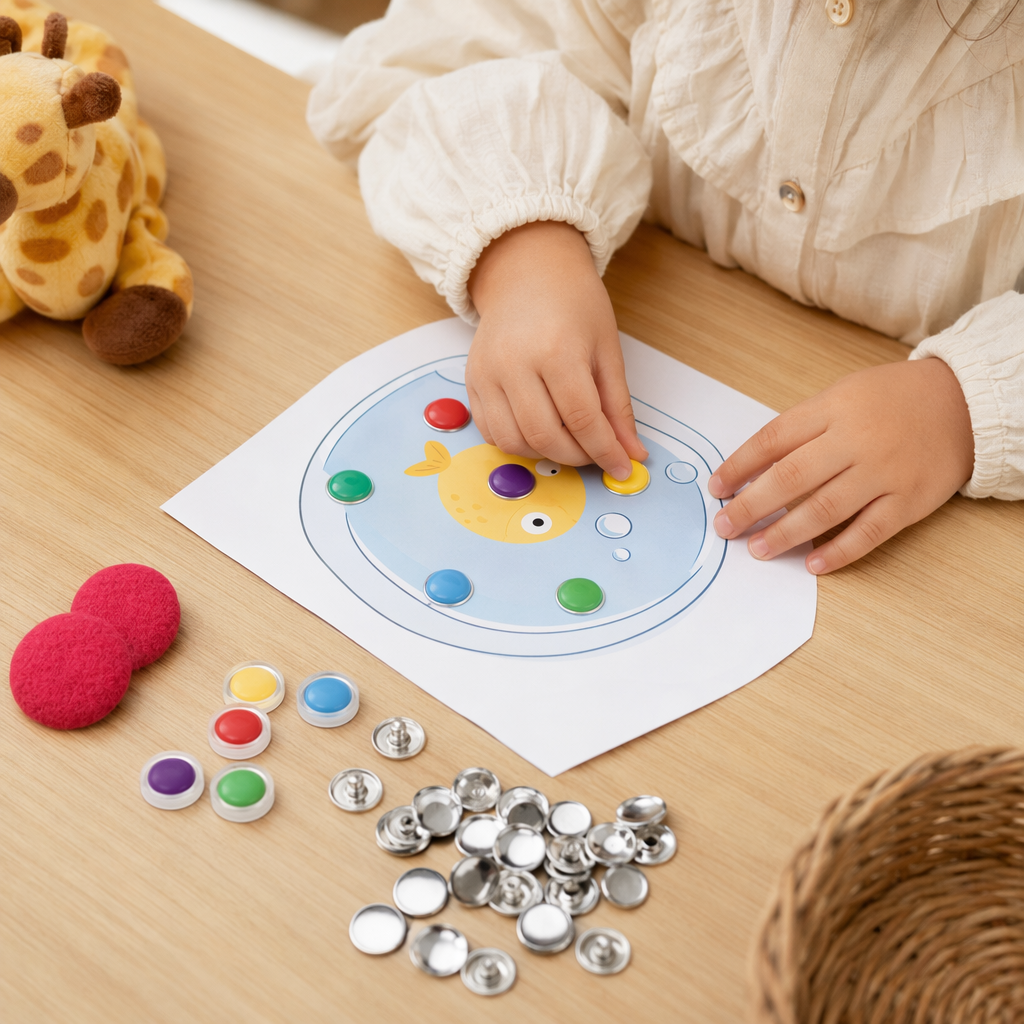 DIY handmade clothing accessories with colorful buttons and metal bases are available in multiple colors details Picture