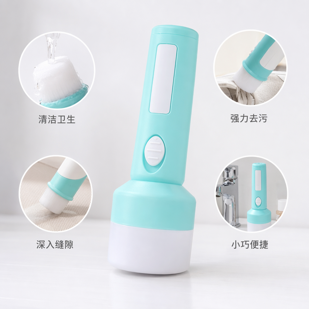 Portable rechargeable light blue LED flashlight for outdoor lighting