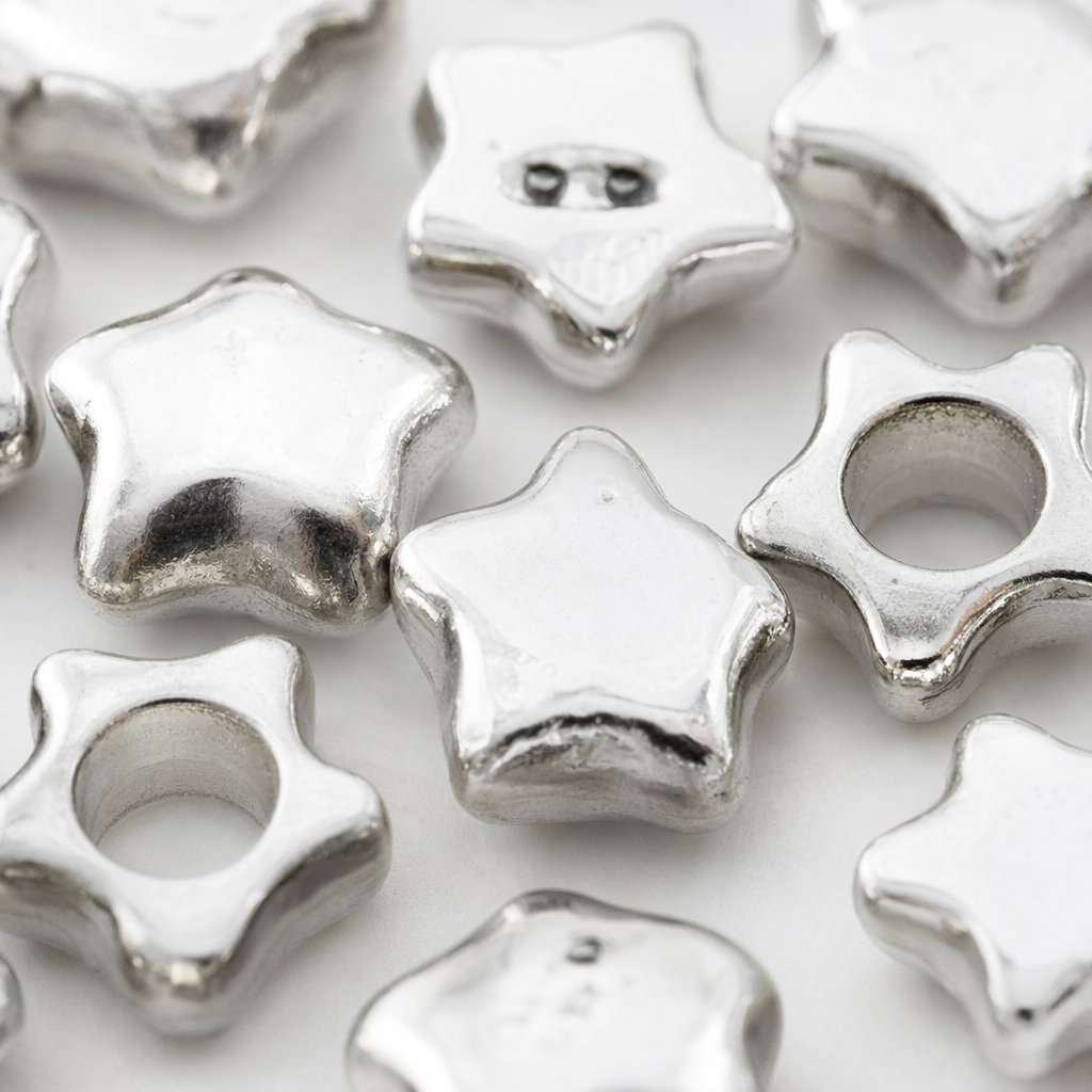 DIY handmade materials for silver five-pointed star-shaped metal bead jewelry accessories Application Scenario