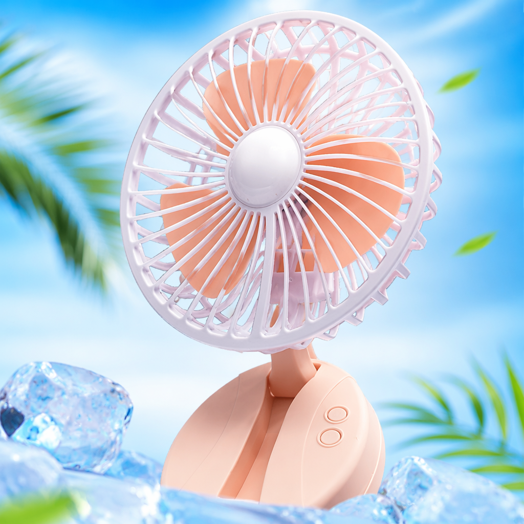 Pink silent floor fan, home bedroom small fan, desktop electric fan Specification image