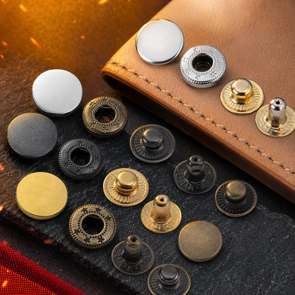 Multi-color metal button clothing accessories, bag buttons, decorative buttons, universal style Specification image