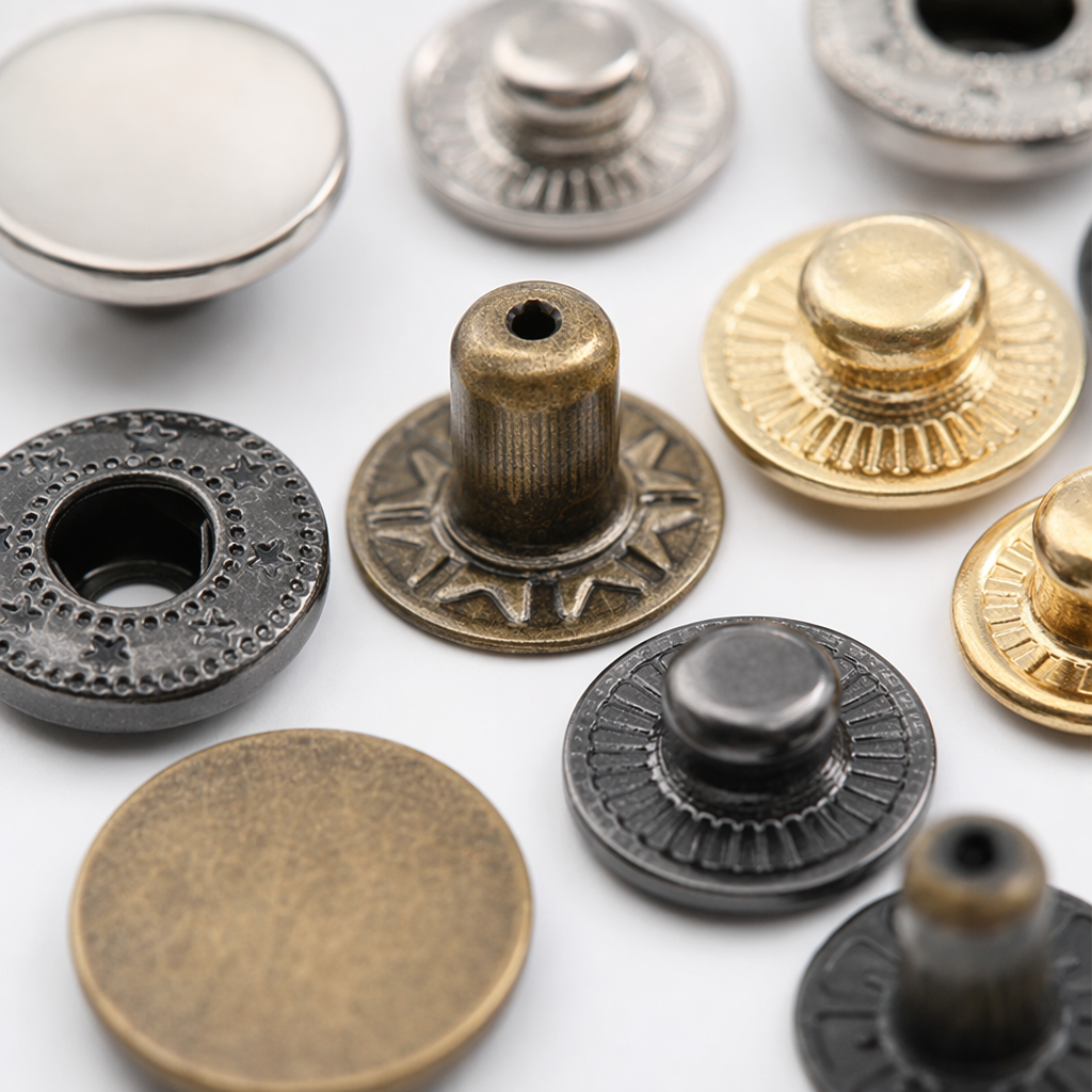 Multi-color metal button clothing accessories, bag buttons, decorative buttons, universal style Application Scenario