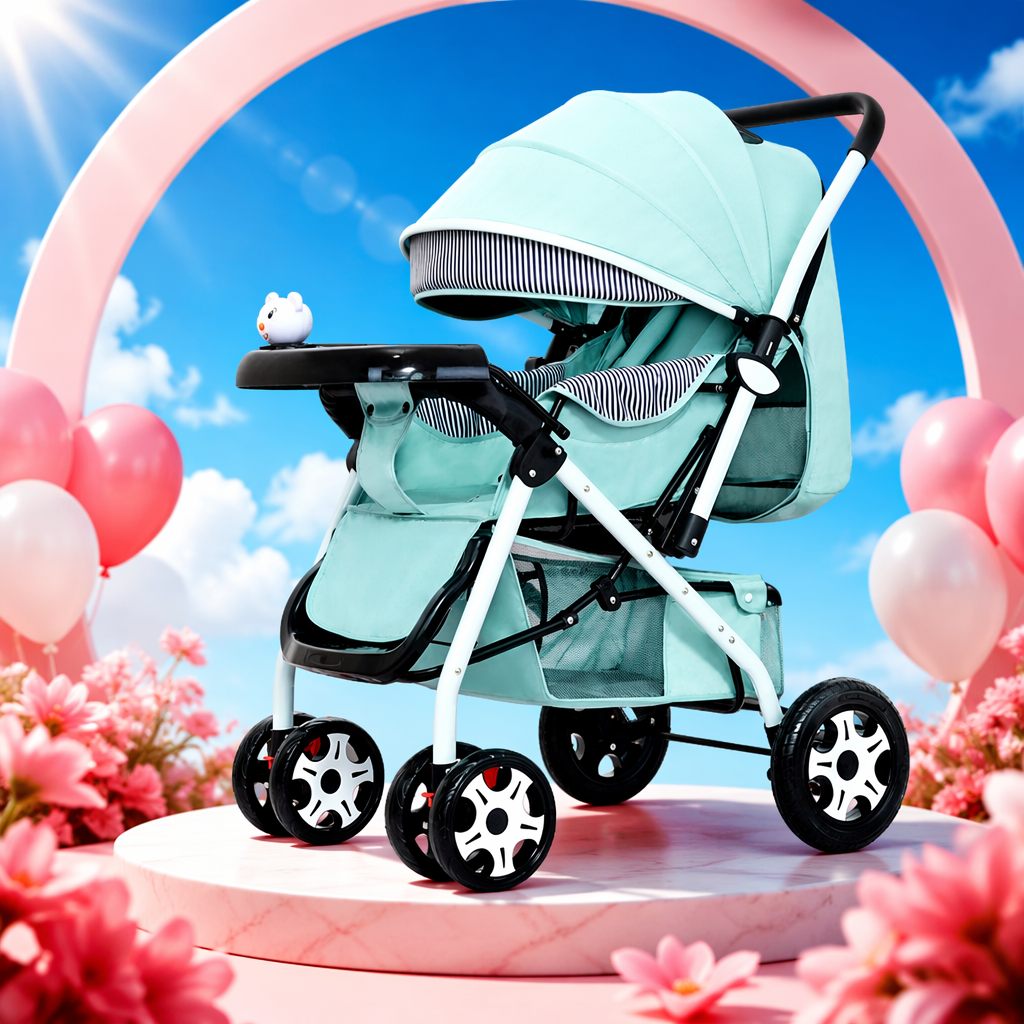 Baby strollers, mother and baby products, strollers, cribs, baby carriers, seats, multi-functional, lightweight and foldable details Picture