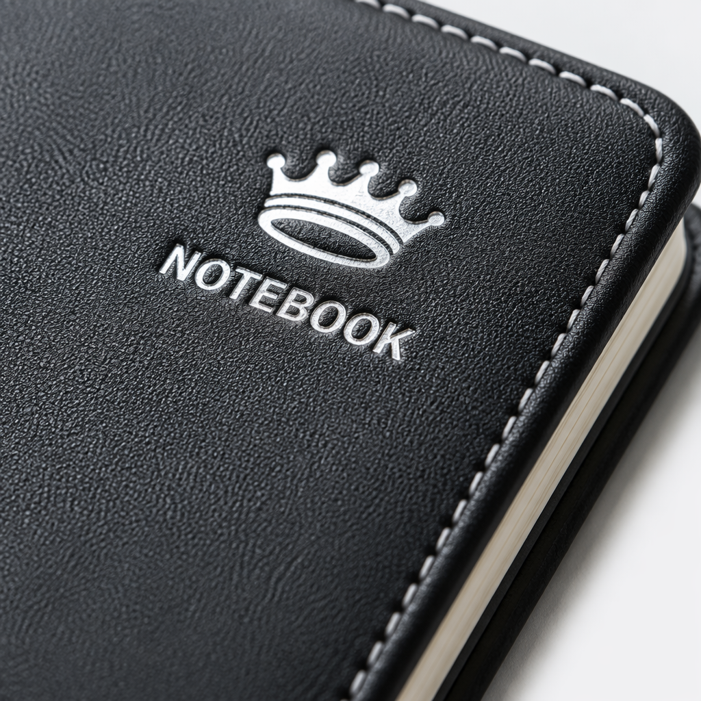 Black cover notebook A5 with thickened inner pages, a business and simple notepad Application Scenario