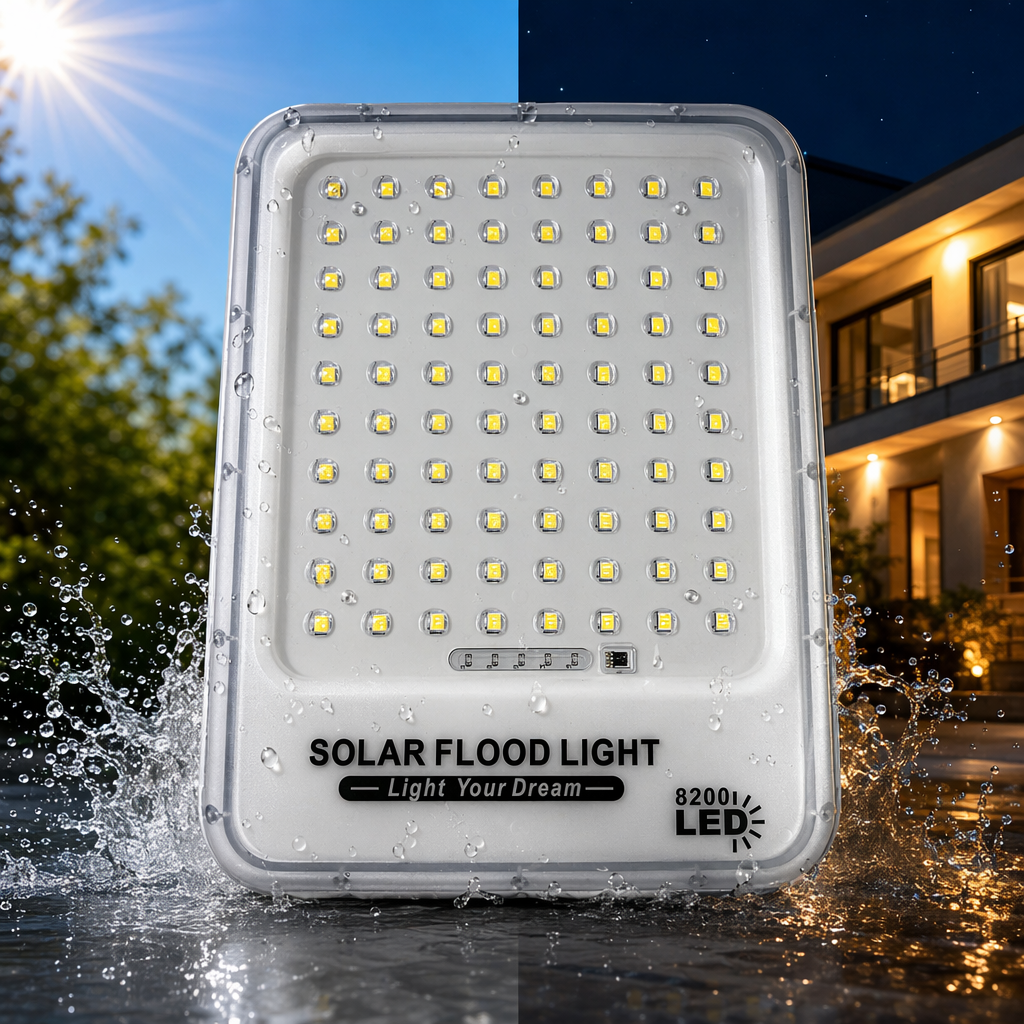 White LED floodlight outdoor waterproof lighting, 100W wide-angle illumination, energy-saving and durable Specification image