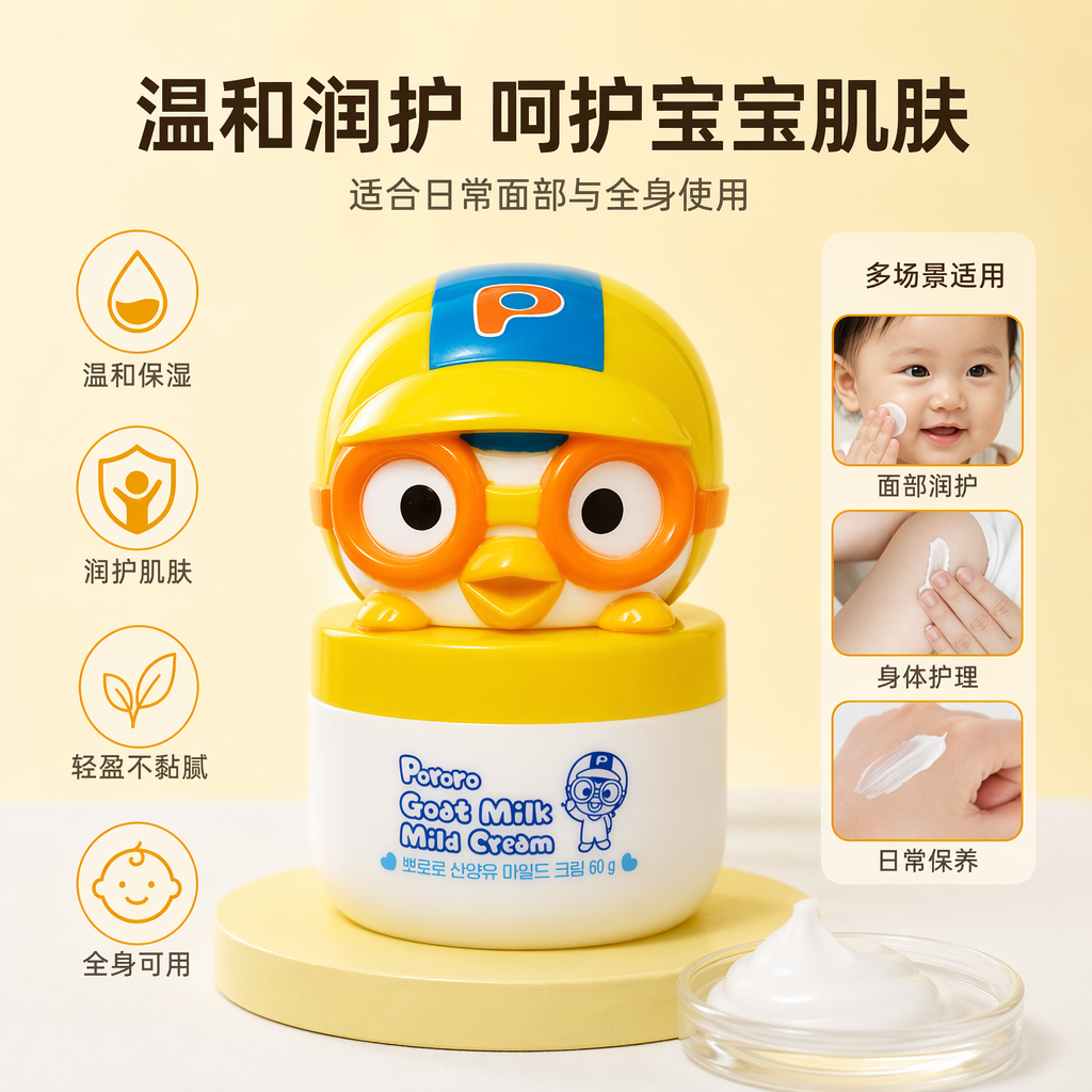 Bolele Children's Cream, original imported from South Korea, Bolele Children's Gentle Moisturizing Cream 60g details Picture