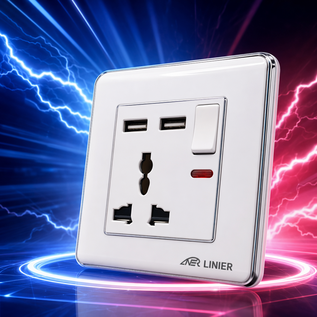 L50 blanco multifuncional dual USB wall zócalo panel 86 tipo casa interruptor de pared pared zócalo combinación de comercio exterior especial Specification image