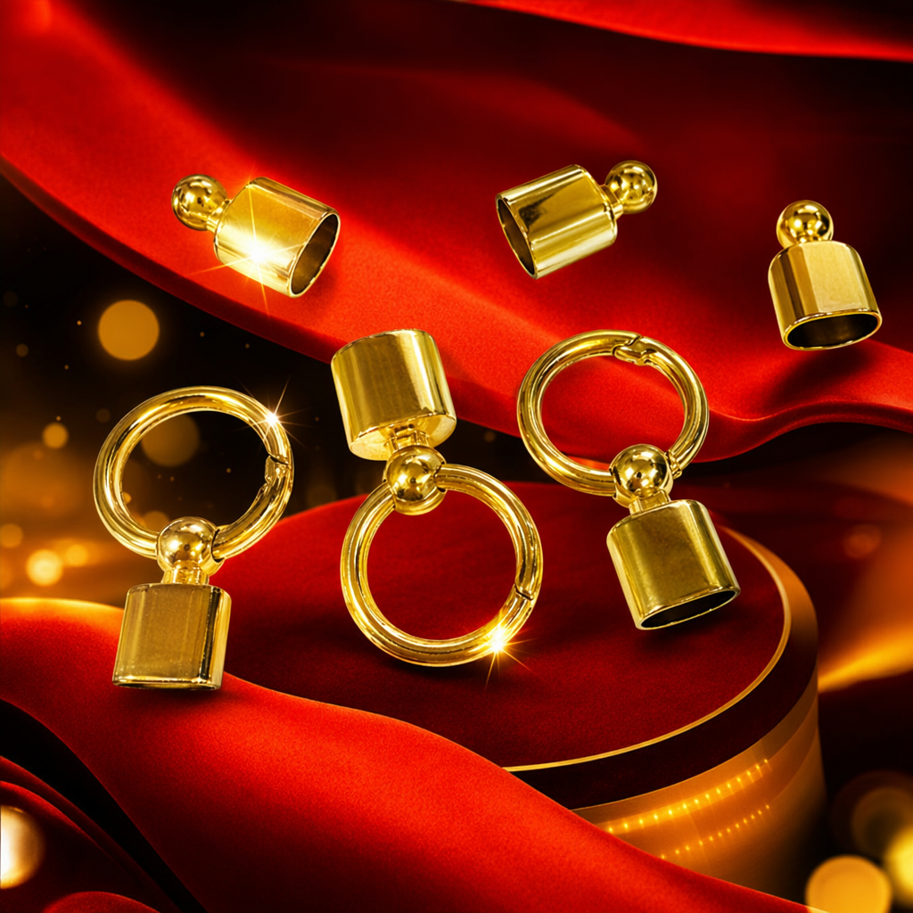 Golden metal keychain accessory, fashionable, simple and durable pendant, universal type Specification image