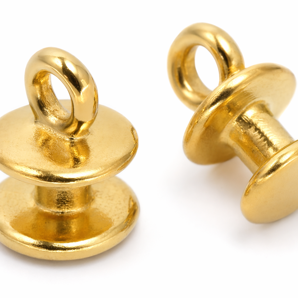 Golden metal fasteners, clothing accessories, hardware parts, universal style Application Scenario