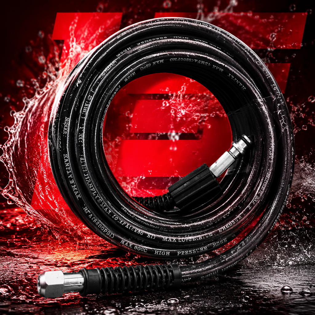 Black high-pressure water pipe thickened, wear-resistant and pressure-resistant, specially designed for garden car washing Specification image