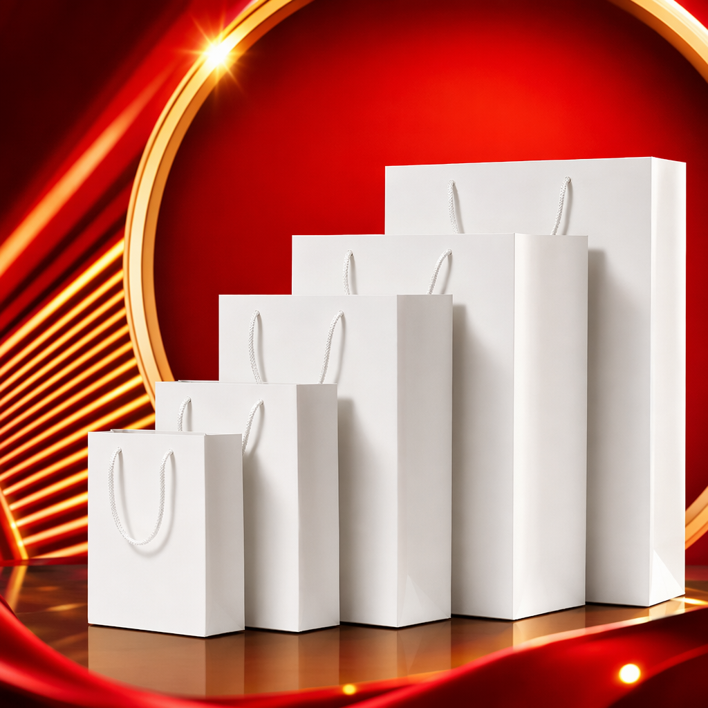 Customized printing of paper packaging containers, paper bags, eco-friendly kraft paper handbags Application Scenario