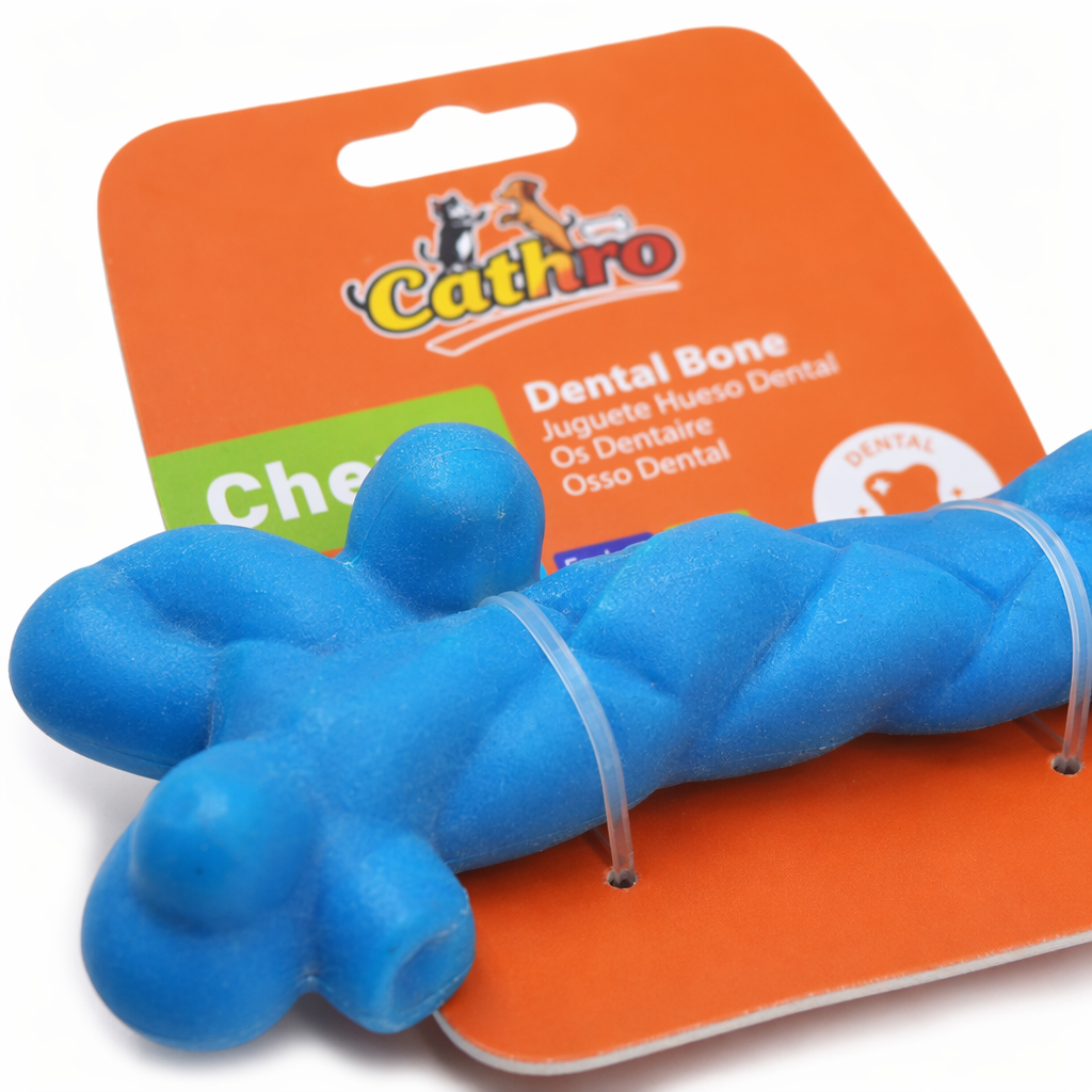 Colorful bone-shaped pet toys, durable teething interactive dog and cat toys Application Scenario