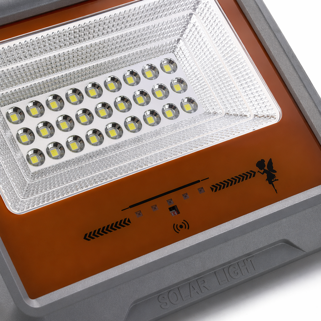 Grey shell solar floodlight for outdoor lighting, waterproof, energy-saving and wide-angle illumination Application Scenario