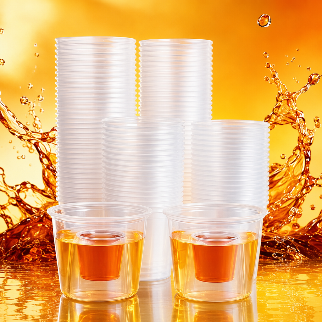 Tazas de plástico transparentes tazas de agua engrosadas domésticas tazas de agua desechables de oficina portátiles Specification image