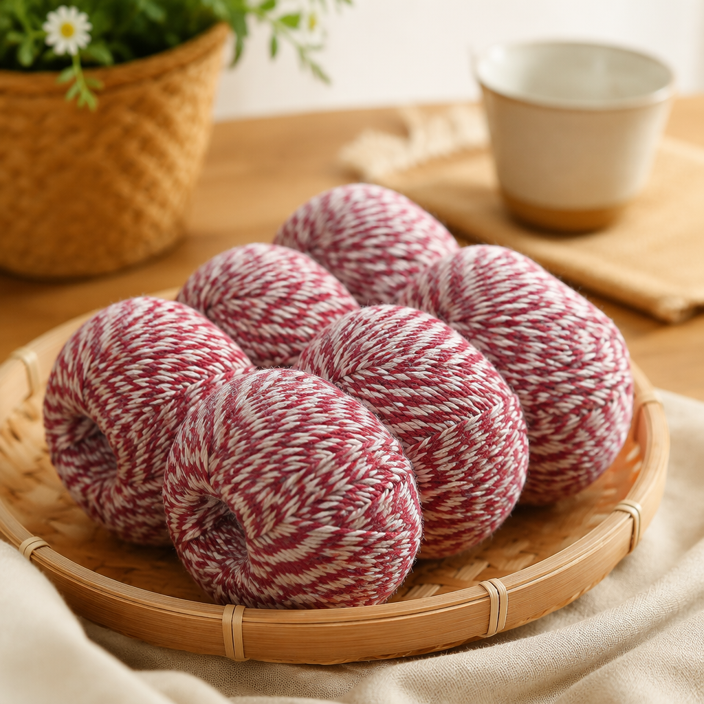 Red and white striped rope balls packaged children's educational toys and sports training balls details Picture