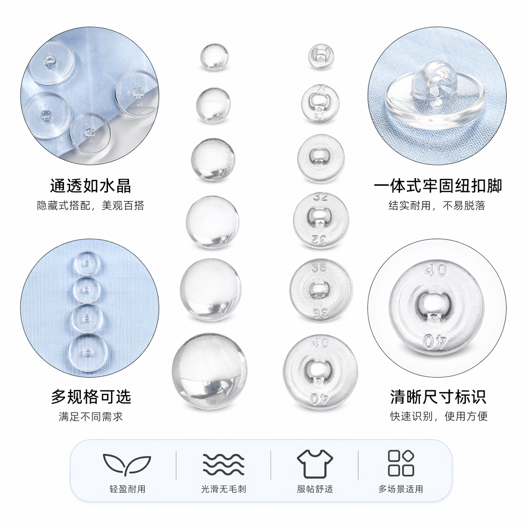 Silver metal button clothing accessories DIY handcrafted decorative fasteners