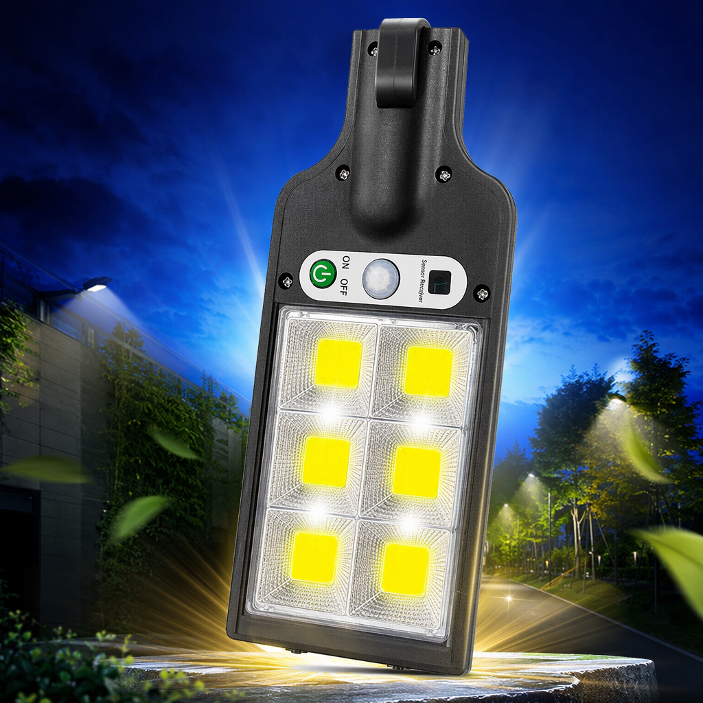 Black solar garden lamp, outdoor waterproof and energy-saving LED lighting lamp Specification image