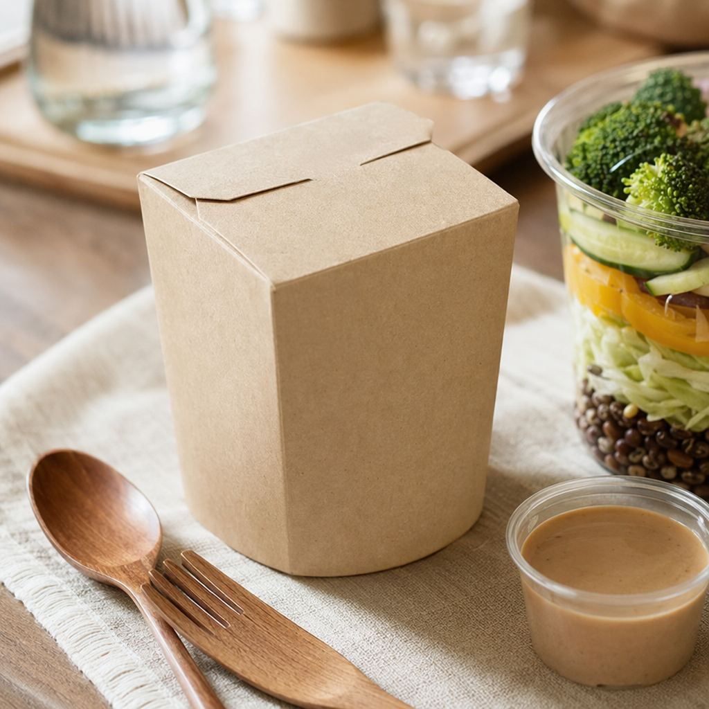 Brown paper box packaging, eco-friendly and simple gift box, home storage box details Picture