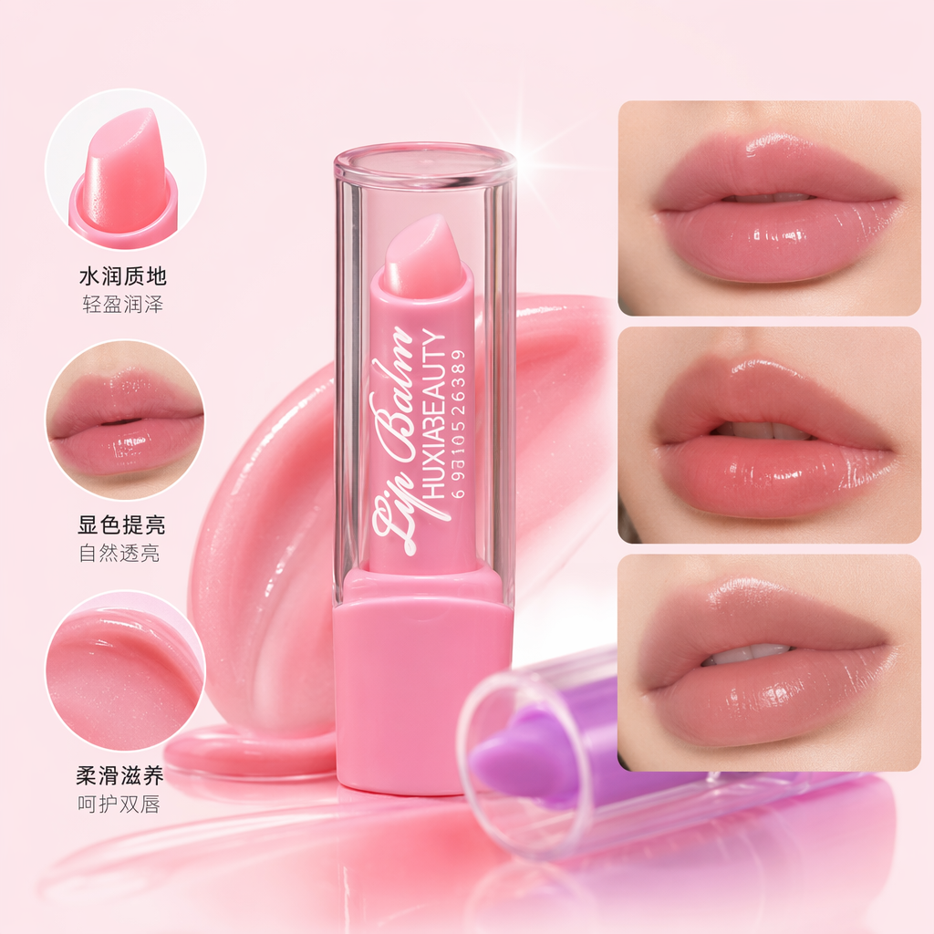 Caja de presentación de lápiz labial de embalaje rosa caja de almacenamiento cosmético portátil viento simple escritorio de escritorio