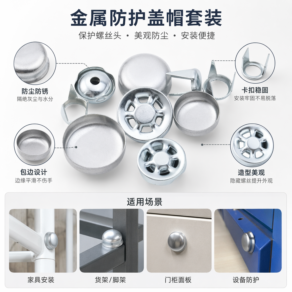 Silver metal rivet decorative accessories DIY handmade clothing packaging accessories