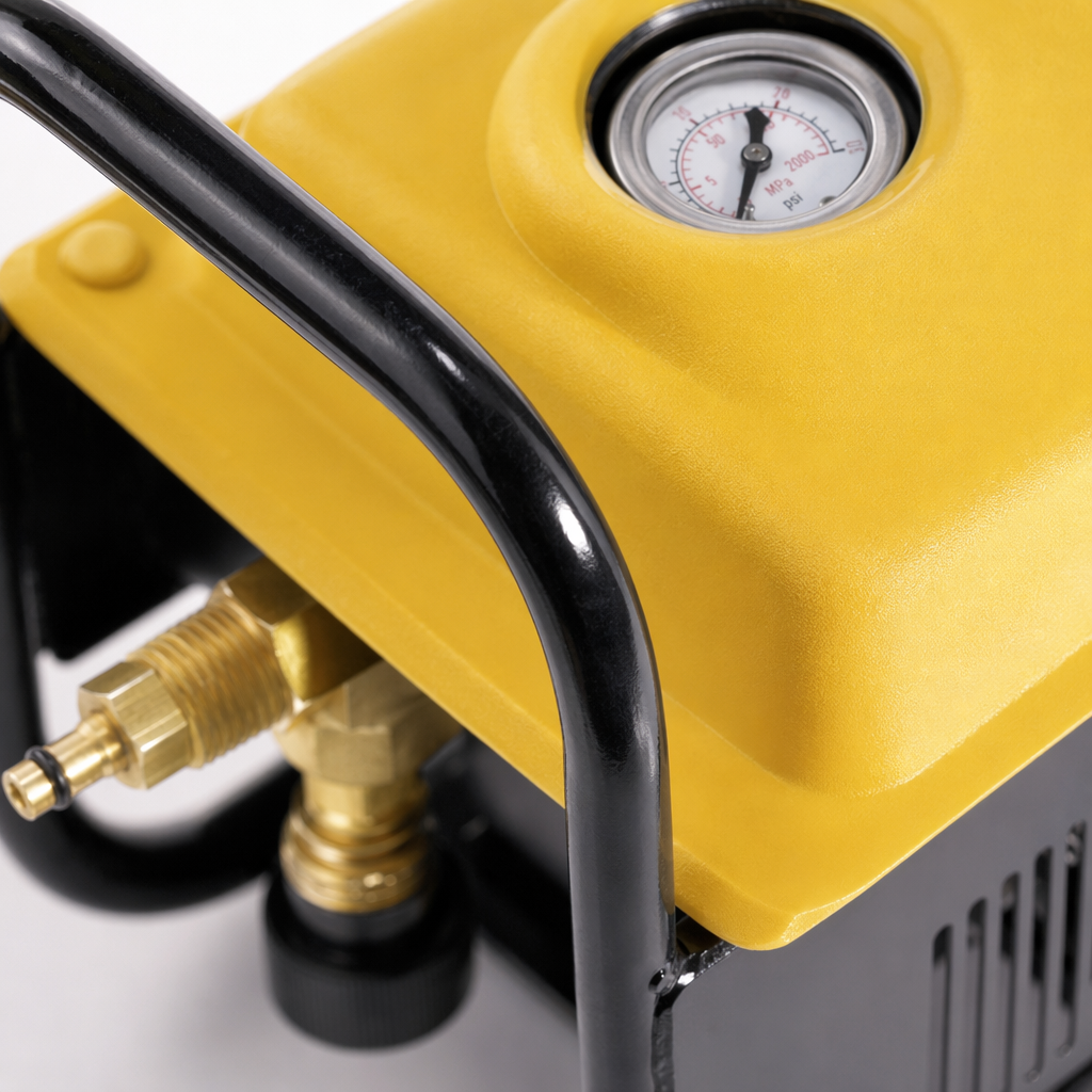 Yellow high-pressure cleaner is a household 220V 150Bar high-power cold and hot water cleaning equipment Application Scenario