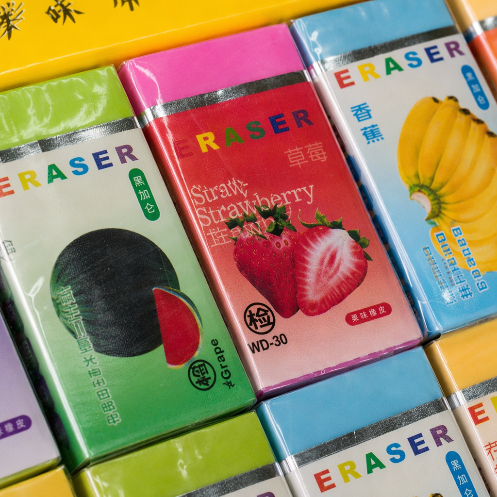 橡皮擦实物图