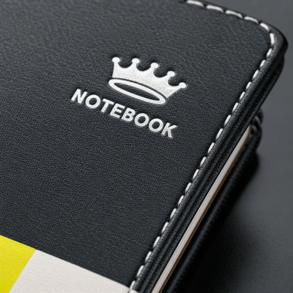 Cubierta negra caja dura notebook 120 páginas interiores en blanco portátil libro de mano de negocios Application Scenario