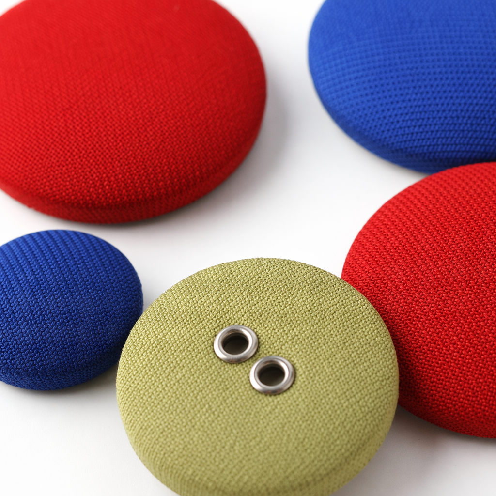 Colorful circular fabric patch DIY handcrafted decorative fabric stickers in multiple colors to choose from Application Scenario