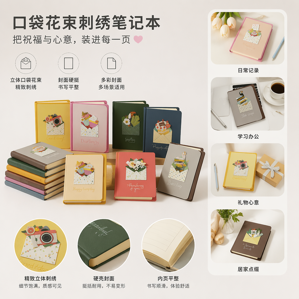 彩色贺卡创意手绘节日祝福卡片套装多款可选